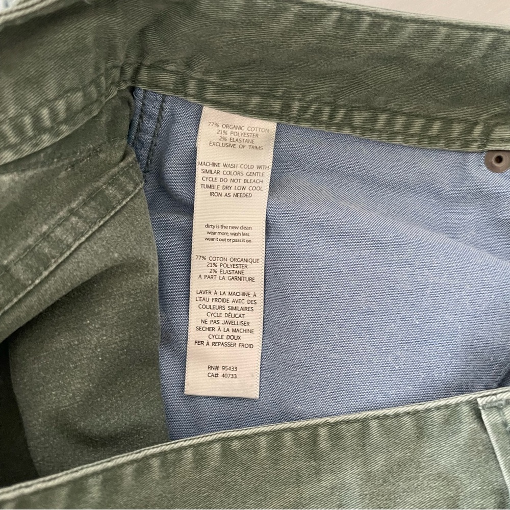Toad&Co Olive Mission Ridge Pants - Picture 3 of 7